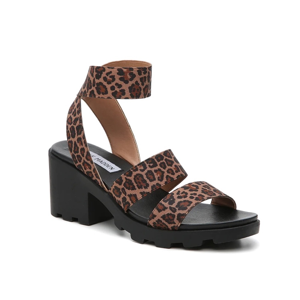 Leopard print heeled Sandals Steve Madden “Haidar”